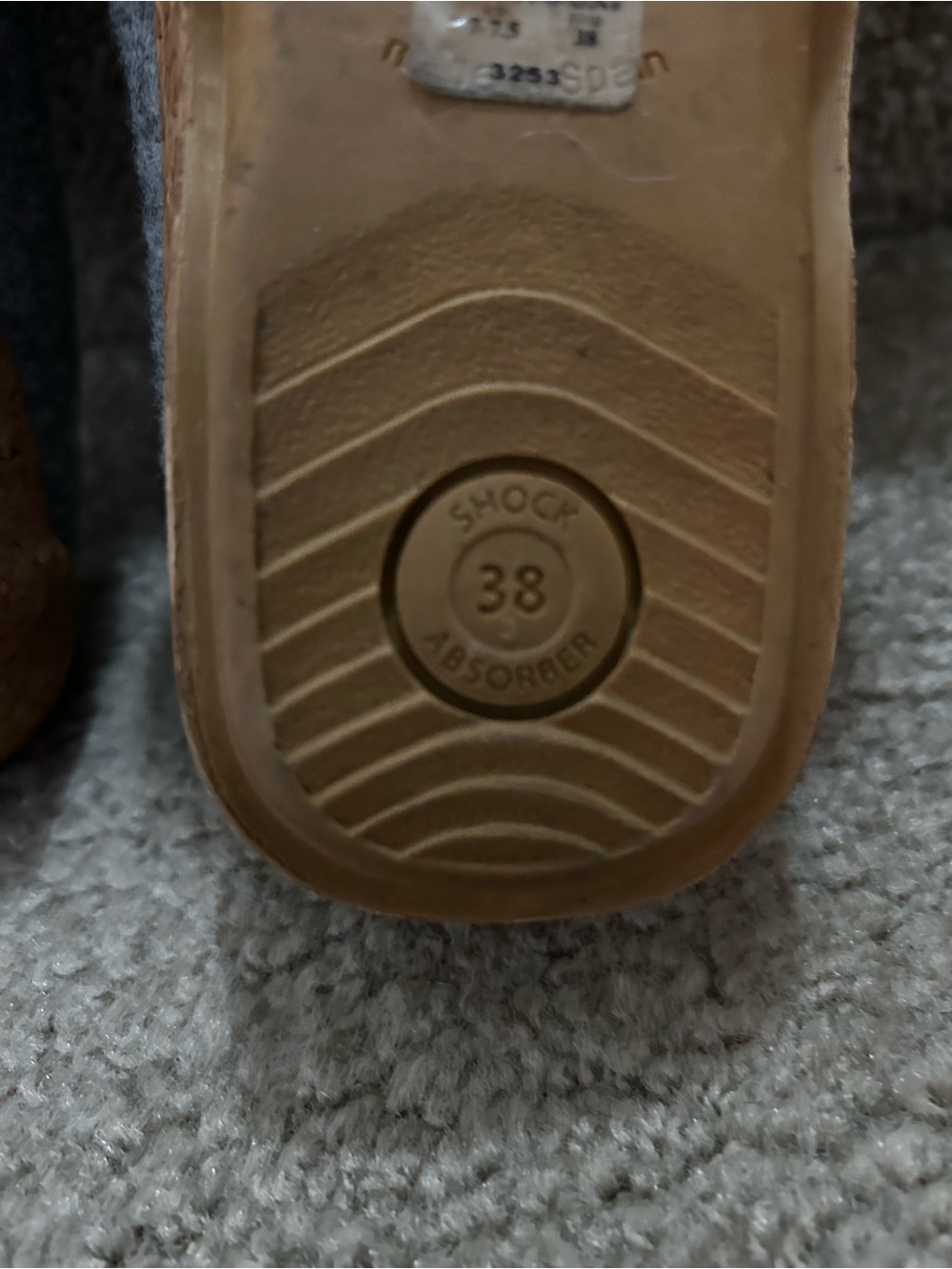 Taos Grey Wool Clogs Women’s 7-7.5 EUR 38 Made in Spain. - Picture 6 of 6